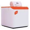 impresora térmica clip con conexión bluetooth portátil compatible con pos blanco naranja