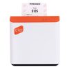 impresora térmica clip con conexión bluetooth portátil compatible con pos blanco naranja
