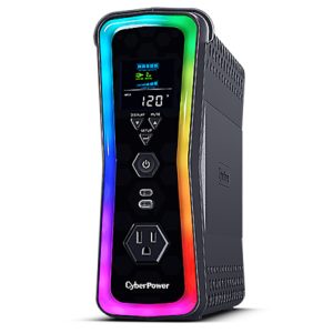 ups cyberpower gx150c2 1500va 1000w 120v pfc activo rgb panel lcd usb cx2