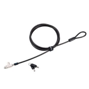 candado dell slim n17 2.0 keyed laptop lock for wedge shaped slots