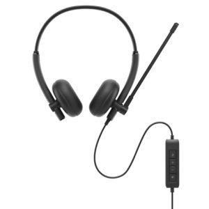 auriculares diadema alámbricos dell wh125 usb tipo c negro llamadas y música