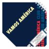 libreta dietrix first class pasta dura doble arillo 80 hojas raya club america modelo ca azul