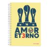 cuaderno profesional dietrix first class pasta dura doble arillo 80 hojas raya club america modelo amor eterno