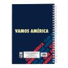 cuaderno profesional dietrix first class pasta dura doble arillo 80 hojas raya club america modelo ca azul