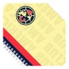 cuaderno profesional dietrix first class dura doble arillo 80 hojas raya club américa modelo club america amarillo