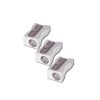 sacapuntos dietrix metalico triangular un orificio bolsa c/24