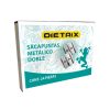 sacapuntos dietrix metálico triangular doble orificio bolsa c/12