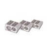 sacapuntos dietrix metálico triangular doble orificio bolsa c/12