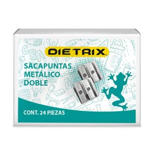 sacapuntos dietrix metálico triangular doble orificio bolsa c/12