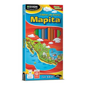 lapices de colores mapita largo madera c/12 piezas