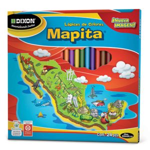 lápices de colores mapita largo madera c/24 piezas
