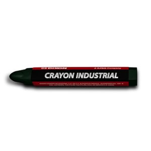 crayón de cera industrial dixon verde caja con 10 piezas