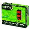 crayón de cera industrial dixon rojo caja con 10 piezas