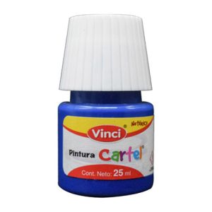pintura cartel vinci 25 ml azul ultramar #66 caja c/10 piezas