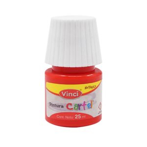 pintura cartel vinci 25 ml geranio #58 caja c/10 piezas