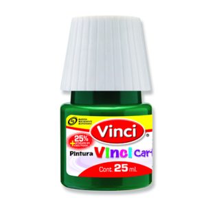 pintura cartel vinci 25 ml verde esmeralda #63 caja c/10 piezas