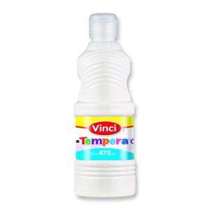 pintura tempera vinci 473 ml blanco para letreros