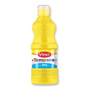 pintura tempera vinci 473 ml amarillo fluorescente