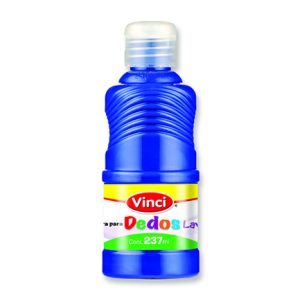 pintura para dedos lavable vinci 237 ml azul