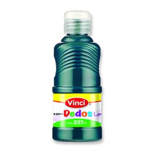 pintura para dedos lavable vinci 237 ml azul turquesa