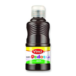 pintura para dedos lavable vinci 237 ml café