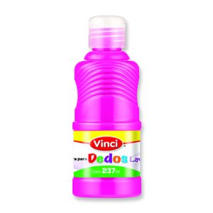 pintura para dedos lavable vinci 237 ml magenta