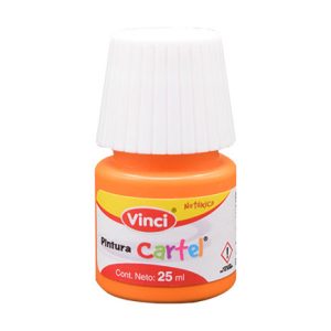 pintura cartel vinci 25 ml amarillo medio 51 caja c/10 piezas