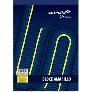 block estrella carta amariillo raya 50 hjs