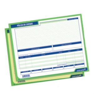 poliza cheque estrella 1/2 carta 25 jgs orig y cop