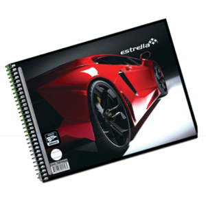 cuaderno estrella italiana rayado 100hjs