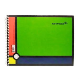 cuaderno estrella espiral forma italiana c5 c/100 hojas