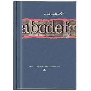 libro estrella 1/8 francesa raya c/indice 96 hojas