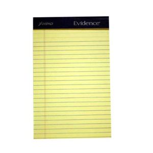 block esselte evidence media carta amarillo rayado c/50 hjs