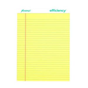 block esselte eficiency carta amarillo rayado c/50 hjs