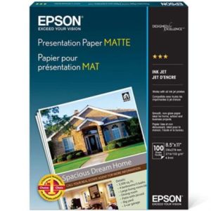 papel epson 8.5x11" carta dpi 720 c/100
