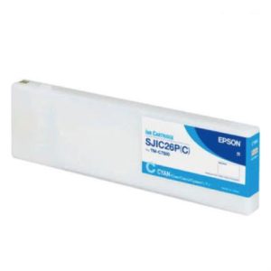 cartucho epson sjic26p para tm c7500 color cian