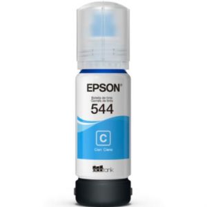 tinta epson original t544 al ecotank l1110/l3110/l3150/l5190 color cian
