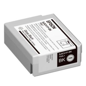 tinta epson sjic41p bk para colorworks c4000 color negro brillante