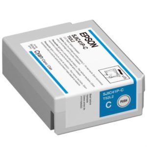 tinta epson sjic41p c para colorworks c4000 color cian
