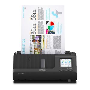 escaner epson inalambrico de documentos workforce es c380w con pantalla tactil
