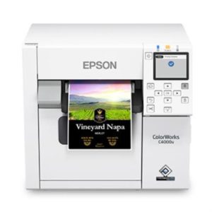 impresora epson de etiquetas colorworks cw c4000 inyección de tinta ethernet/usb