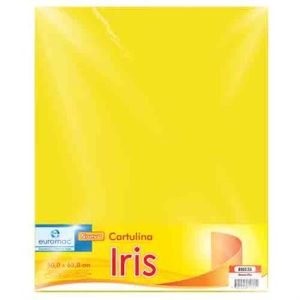cartulina euromac iris amarillo 50x65cm c/10