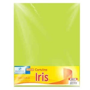 cartulina euromac iris verde limon 50x65 c/10