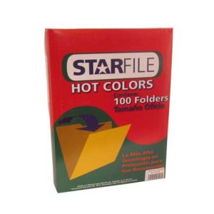folder mapasa hot colors naranja oficio c/100