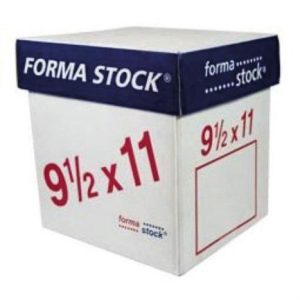 papel formastock 9.5x5.5" blanco 1tanto c/3000