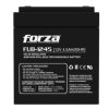 batería forza fub 1245 sellada de plomo Ácido recargable 12v 4.5ah agm sin mantenimiento negro