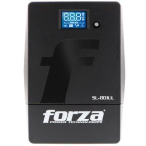 ups forza sl 801ul interactivo inteligente 800va/480w 6 salidas lcd táctil torre 120v negro