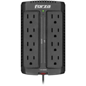 regulador automático de voltaje forza fvr 901m 900va/450w 8 salidas montaje pared 120v