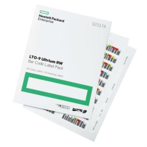 paquete de etiquetas de codigo de barras hpe lto 9 ultrium rw