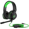 audífonos hp usb led 400 pavillion gaming color negro verde